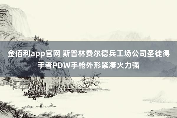 金佰利app官网 斯普林费尔德兵工场公司圣徒得手者PDW手枪外形紧凑火力强